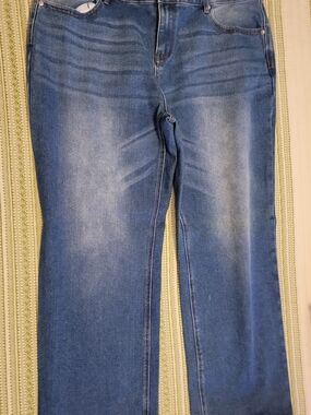Famingals Classic Blue Women's Wide-Leg Jeans